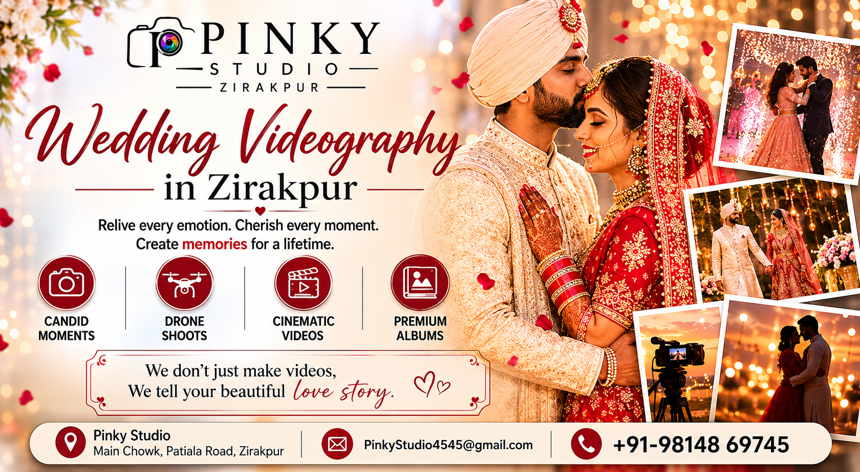 Pinky Studio Wedding Videography in Zirakpur